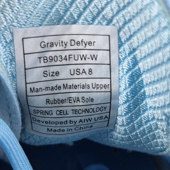 Gravity Defyer G-Defy XLR8 Women Sz 8 Blue Knit Lace Up Running Shoes Comfort - Picture 9 of 9